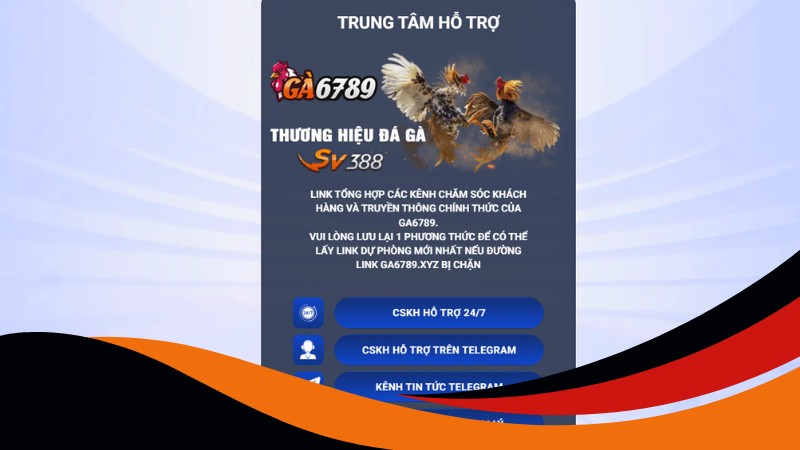 Liên hệ Ga6789 qua Live Chat